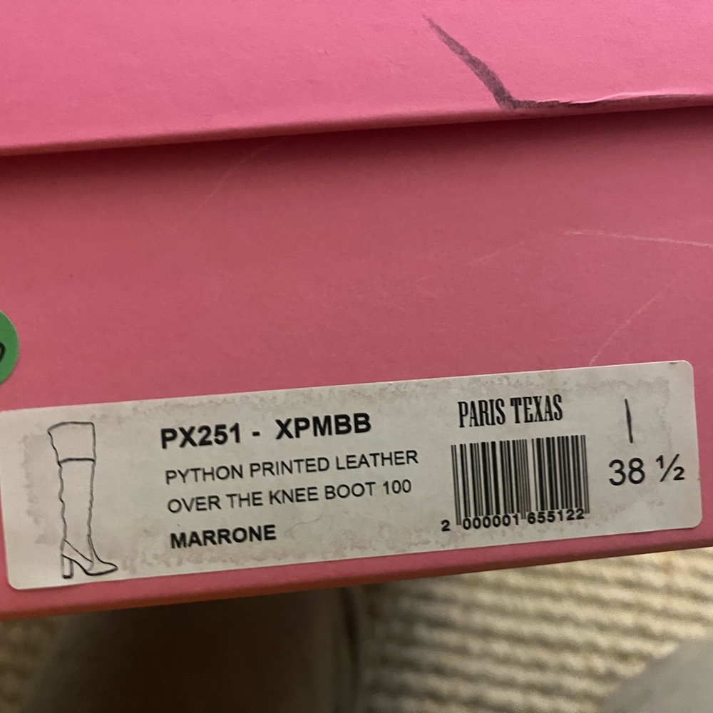 Paris Texas Python Over The Knee Boot Chocolate B… - image 5